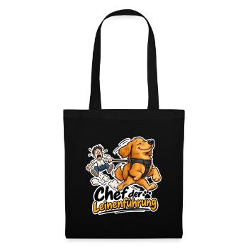 Chef der Leinenführung - Stoffbeutel - Schwarz - Vorne