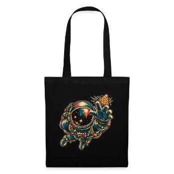 KOSMISCHER ROCKER | Kosmischer Weihnachtskeks - Stoffbeutel - Schwarz - Vorne