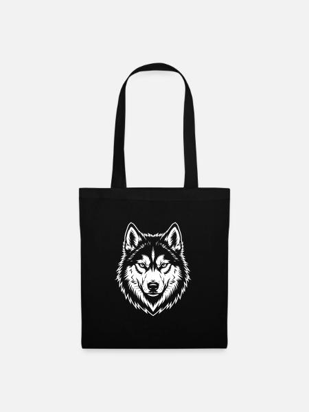 Pomsky - Stoffbeutel - Schwarz