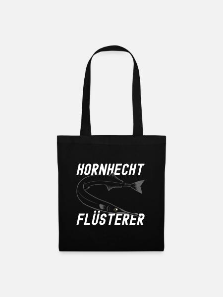 Hornhecht Flüsterer - Stoffbeutel - Schwarz