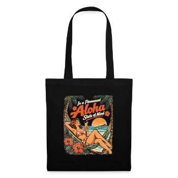 Permanent Aloha State of Mind – Pin-Up Design - Stoffbeutel - Schwarz - Vorne