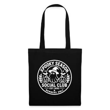 Halloween Geister-Sozialclub - Stoffbeutel - Schwarz - Vorne
