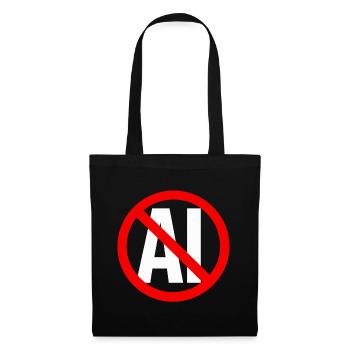 Anti-KI-Schleim - Stoffbeutel - Schwarz - Vorne