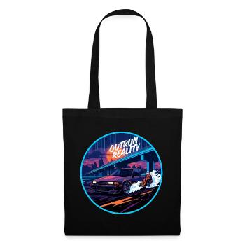 Neon Overdrive Horizon Drift Kleidung - Stoffbeutel - Schwarz - Vorne