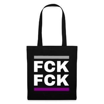 FCK FCK - Stoffbeutel - Schwarz - Vorne
