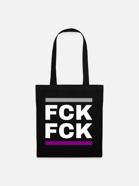 FCK FCK - Stoffbeutel - Schwarz