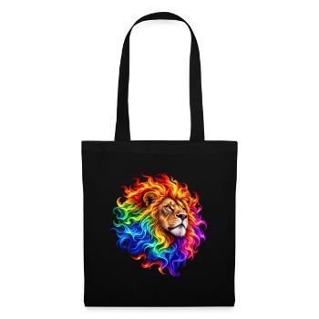 Feuerregenbogenlöwe - Stoffbeutel - Schwarz - Vorne