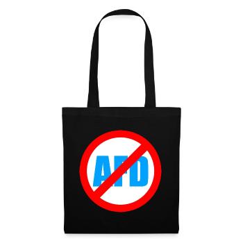 No AFD FCK AFD Protest Links Antifa - Stoffbeutel - Schwarz - Vorne