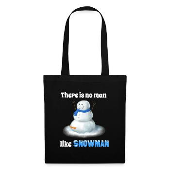 There is no man like Snowman - Zweideutige Karotte - Stoffbeutel - Schwarz - Vorne