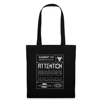 Element 115 S4 Blueprint - Geheime Area 51 - Stoffbeutel - Schwarz - Vorne