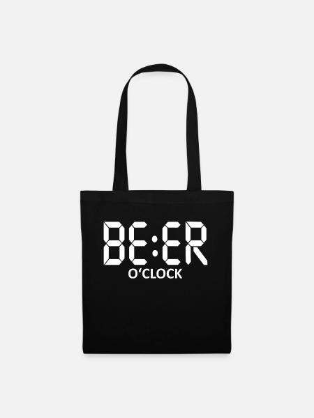 BEER O'Clock - Stoffbeutel - Schwarz