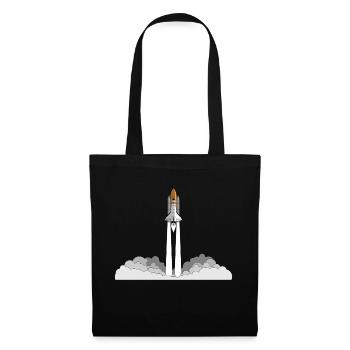 Space Shuttle Launch - Stoffbeutel - Schwarz - Vorne