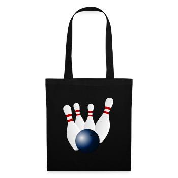 Bowling - Stoffbeutel - Schwarz - Vorne