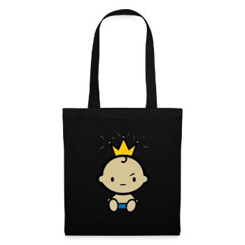 Baby Prinz - Stoffbeutel - Schwarz - Vorne