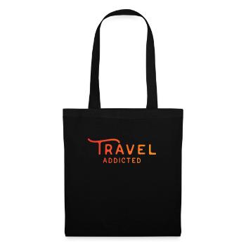 Recherche de voyage - Sac en tissu - noir - Devant