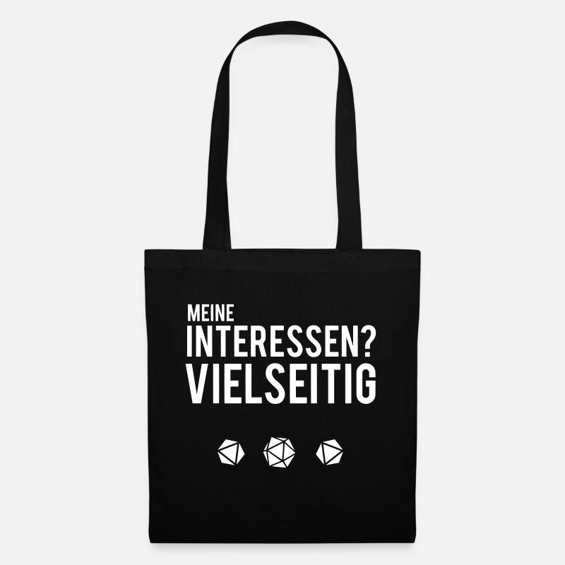 Rollenspiel ist mein Hobby - Stoffbeutel - Schwarz