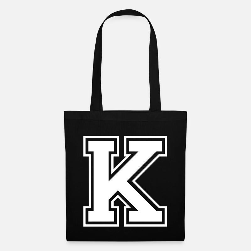 k - Stoffbeutel - Schwarz