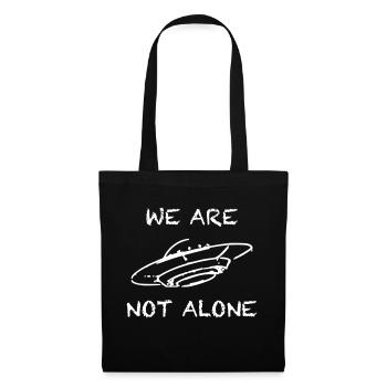 We Are Not Alone UFO Alien Spaceship - Tote Bag - black - Front