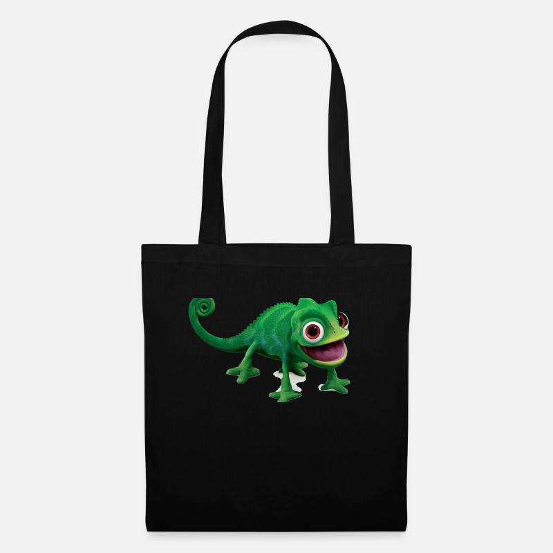 Chameleon original design - Tote Bag - black
