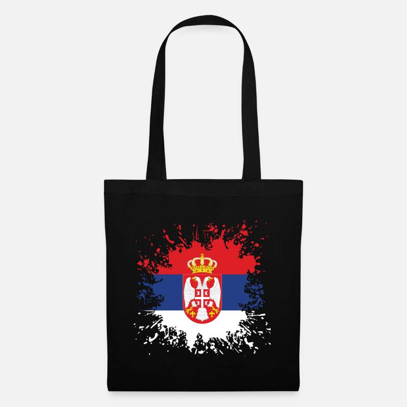 La couleur du drapeau serbe - Sac en tissu - noir
