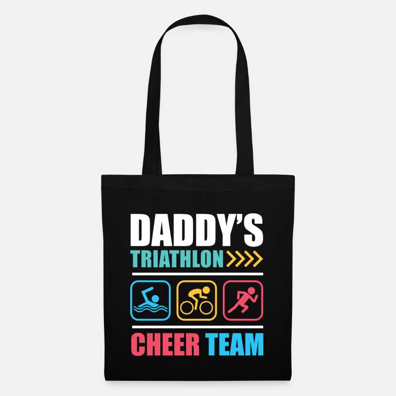 Triathlon Fan - Stoffbeutel - Schwarz