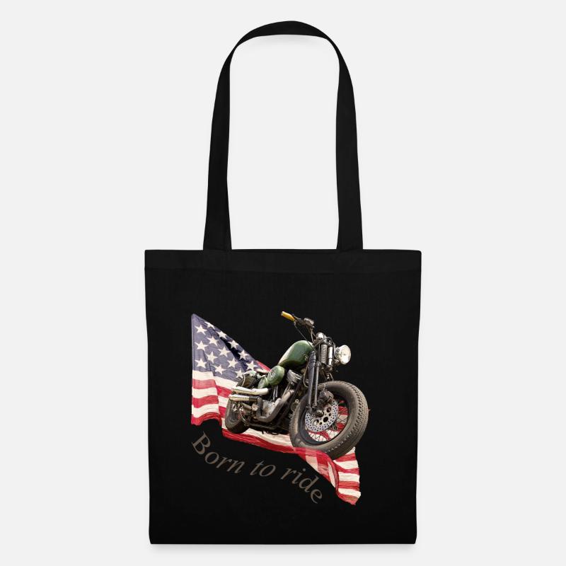 Born to ride - Stoffbeutel - Schwarz
