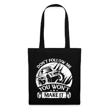 Funny Jeep Off Road - Do not Follow Me - Tote Bag - black - Front