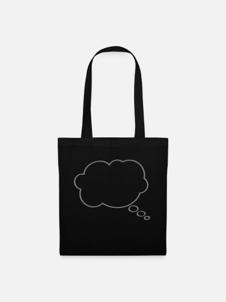 Thought Bubble - Stoffbeutel - Schwarz