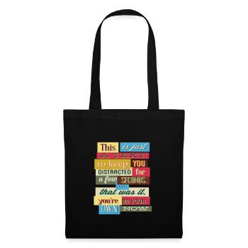 Funny text - Tote Bag - black - Front