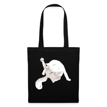 la toilette #1 - Sac en tissu - noir - Devant