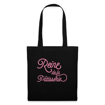 Reine de la patisserie - Sac en tissu - noir - Devant