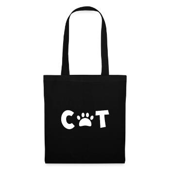 cat - cat - Tote Bag - black - Front