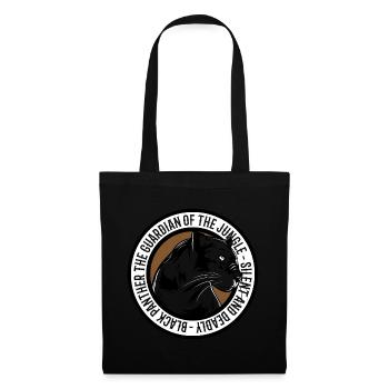 Idée de cadeau de la panthère noire - Sac en tissu - noir - Devant