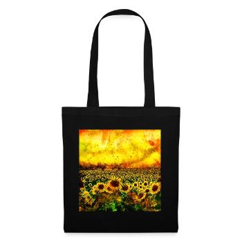 Les tournesols abstraits wsstd - Sac en tissu - noir - Devant