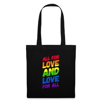 Homosexualität LGBT CSD Gay Pride - Stoffbeutel - Schwarz - Vorne