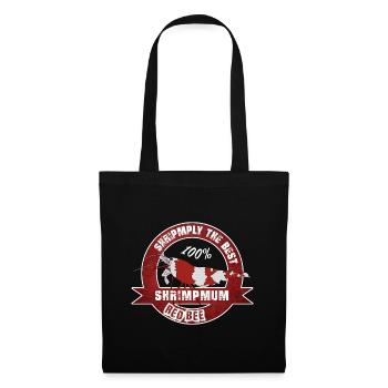 Shrimp the best shrimp mum. Red Bee. caridina - Tote Bag - black - Front