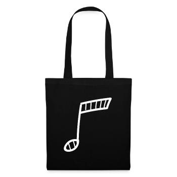 Note de musique Musicien Musicien Music School club - Sac en tissu - noir - Devant