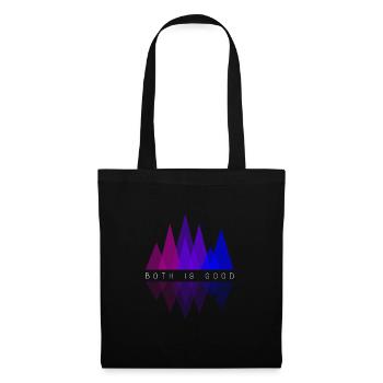 Les deux sont bons LGBT Gay Pride Géométrie bisexuelle - Sac en tissu - noir - Devant