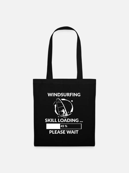 Windsurfing surfen windsurfen Wassersport Sport - Stoffbeutel - Schwarz