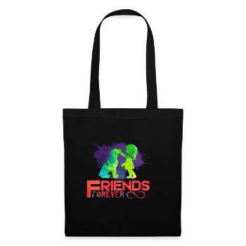 Dog friends forever childhood - Tote Bag - black - Front