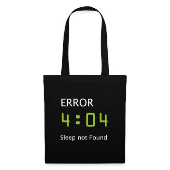 Informatik Nerd Geek Programmierer Morgenmuffel - Stoffbeutel - Schwarz - Vorne