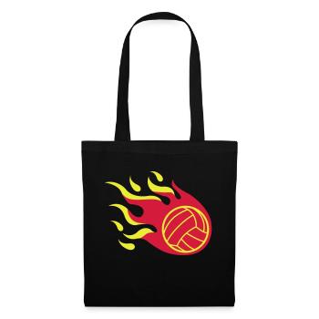 volleyball_fire_02 - Sac en tissu - noir - Devant