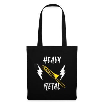 Trombone heavy metal - Tote Bag - black - Front