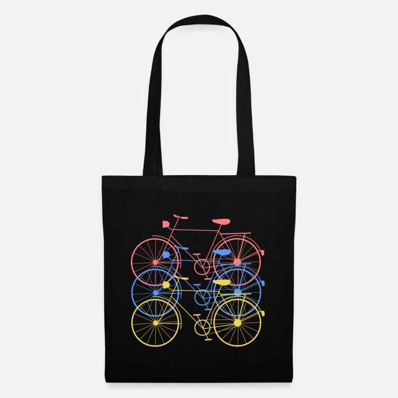 Fahrrad Rad - Stoffbeutel - Schwarz