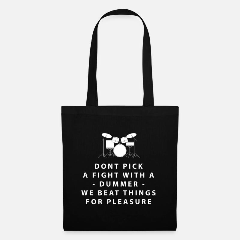 Batteur Batteur Cadeau Batteur - Sac en tissu - noir