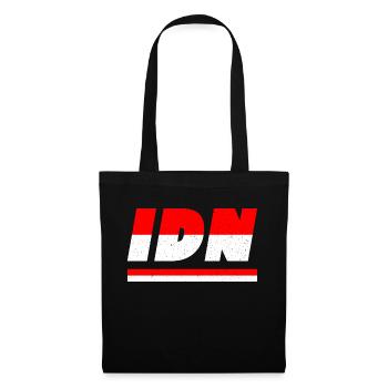 Indonesia Flag Flag IDN - Tote Bag - black - Front