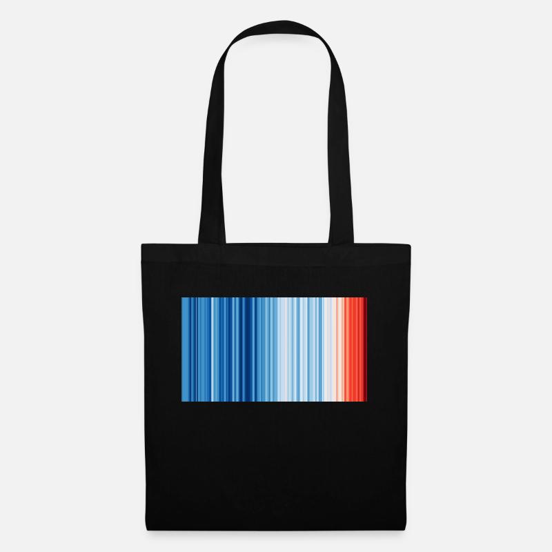 Klimawandel - Show your stripes - Stoffbeutel - Schwarz