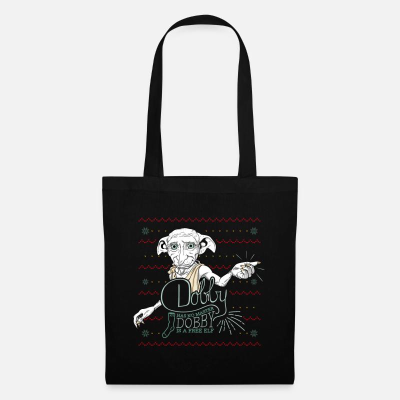 Harry Potter X-Mas Dobby Weihnachtself - Stoffbeutel - Schwarz
