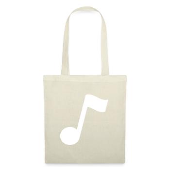 note de musique - Sac en tissu - nature - Devant
