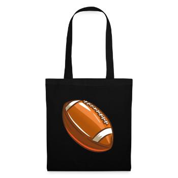 Football américain - Sac en tissu - noir - Devant